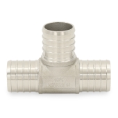 Boshart 1" PEX x 1" x 1" PEX Tee, 304 St. Steel (Lead-Free) - Image 2