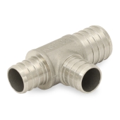 Boshart 1" PEX x 3/4" x 3/4" PEX Reducing Tee, 304 St. Steel (Lead-Free) - Image 3