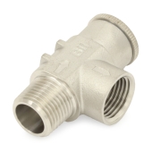 Boshart 1/2" MPT, 304 St. Steel Pressure Relief Valve 75 psi (Lead-Free) - Image 2