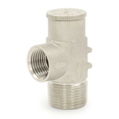 Boshart 3/4" MPT, 304 St. Steel Pressure Relief Valve 100 psi (Lead-Free) - Image 1