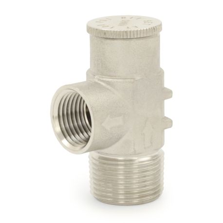 Boshart 3/4" MPT, 304 St. Steel Pressure Relief Valve 100 psi (Lead-Free)
