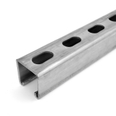 Haydon 6ft Standard (1-5/8" x 1-5/8") Metal Strut Channel, Pre-Galvanized Steel, Half-Slotted, 12-Gauge - Image 2