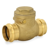 1-1/4" Press Swing Check Valve, Lead-Free Wright Valves