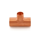 Everhot 3/4" x 3/4" x 1/2" Copper Tee - Image 2