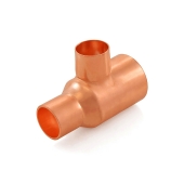 Everhot 1-1/4" x 3/4" x 3/4" Copper Tee - Image 1