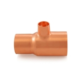 Everhot 1-1/4" x 1" x 1/2" Copper Tee - Image 2