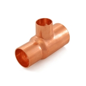 Everhot 1-1/4" x 1" x 3/4" Copper Tee - Image 1