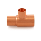 Everhot 1-1/4" x 1" x 3/4" Copper Tee - Image 2