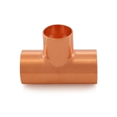 Everhot 1-1/4" x 1-1/4" x 1" Copper Tee - Image 2