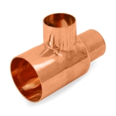 Everhot 2" x 1-1/4" x 1-1/4" Copper Tee - Image 2