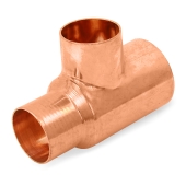 Everhot 2" x 1-1/2" x 1-1/2" Copper Tee - Image 1