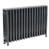 OCS 16-Section, 4" x 19" Cast Iron Radiator, Free-Standing, Slenderized/Tube style  - Image 1