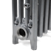 OCS 16-Section, 4" x 19" Cast Iron Radiator, Free-Standing, Slenderized/Tube style  - Image 4