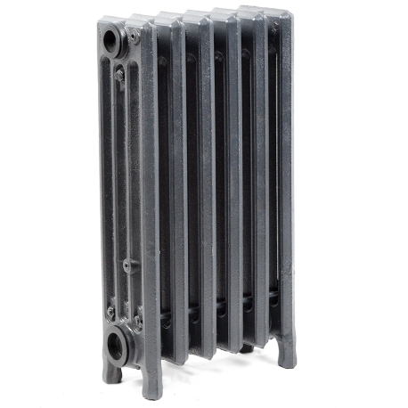 OCS 6-Section, 4" x 19" Cast Iron Radiator, Free-Standing, Slenderized/Tube style 
