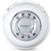 Honeywell Round Mechanical Thermostat, 1H/1C - Image 1