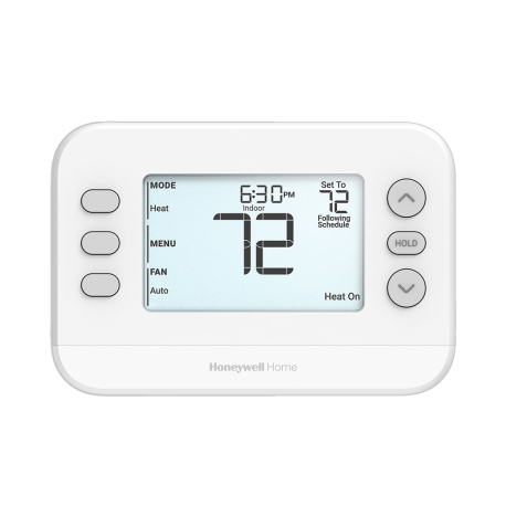Honeywell-Resideo FocusPRO P200 Programmable Thermostat, 2H/2C Conv. or 3H/2C Heat Pump