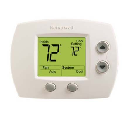 Honeywell FocusPRO 5000 Non-Programmable Thermostat w/ Large Display, 1H/1C Conv. or 1H/1C Heat Pump