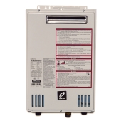 Takagi Takagi TK-110U-E Outdoor Tankless Water Heater, Natural/Propane Gas Convertible, 140KBTU (replaces T-KJr2-OS NG & LP) - Image 1