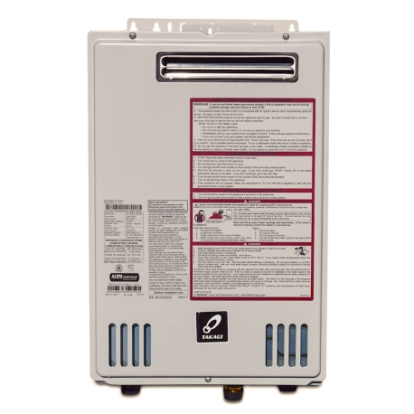 Takagi Takagi TK-110U-E Outdoor Tankless Water Heater, Natural/Propane Gas Convertible, 140KBTU (replaces T-KJr2-OS NG & LP)