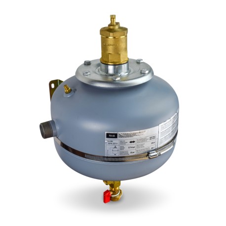 TO15 The ONE, 3-in-1 Flow Through Expansion Tank (2.1 Gal) with Air Eliminator and Dirt Separator Calefactio