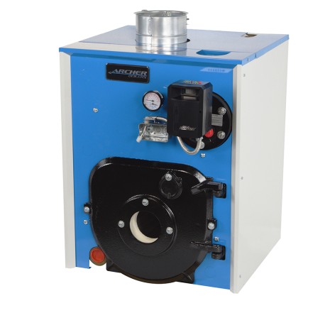 Archer Trooper 201,000 BTU Hot Water Oil Boiler w/out Burner with Tankless Coil, Chimney Vent, 86.1% AFUE