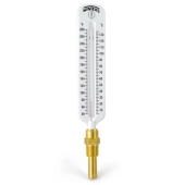 Winters 40-280F, 8" Straight Scale Well Thermometer/Temperature Gauge, 1/2" NPT - Image 1
