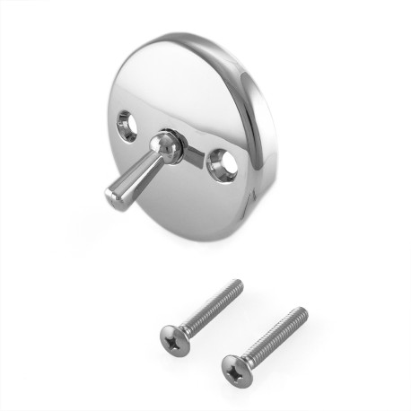 Matco-Norca Trip Lever Bathtub Overflow Faceplate w/ Screws, Chrome Plated, 2-hole