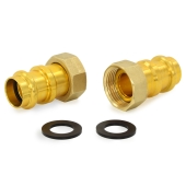 Taco 3/4" Copper Press Circulator Pump Unions (Pair) - Image 1