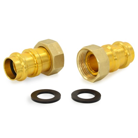 Taco 3/4" Copper Press Circulator Pump Unions (Pair)