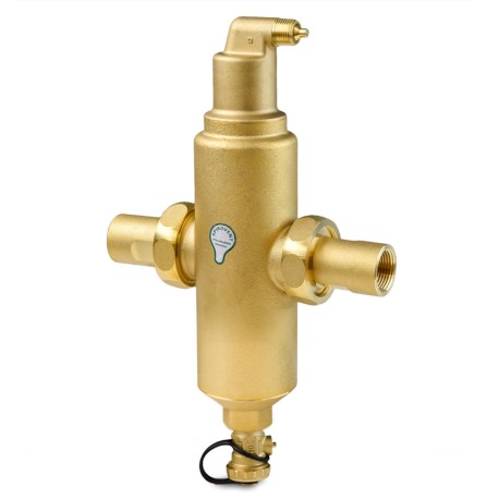 Spirotherm 1" Union Threaded, Spirovent Jr Air & Dirt Separator Combi