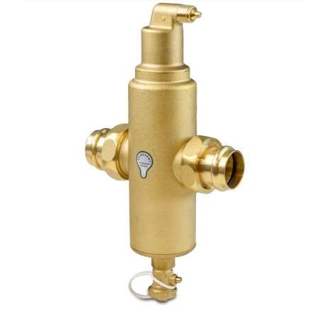 Spirotherm 1-1/2" Union Press, Spirovent Jr Air & Dirt Separator Combi