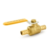 Wright Valves 1/2" PEX Brass Ball Valve w/ Waste Outlet, Full Port - Image 2