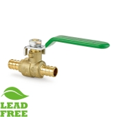 Wright Valves 1/2" PEX Brass Ball Valve, Full Port (Lead-Free) - Image 2