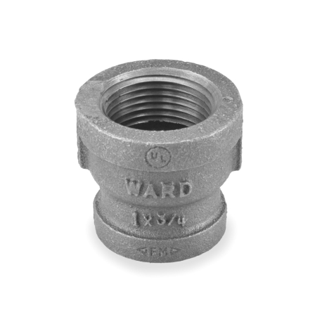 Ward 1" x 3/4" Black Coupling (Domestic)