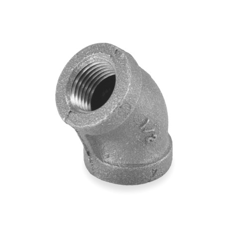 Ward 1/2" Black 45&deg; Elbow (Domestic)