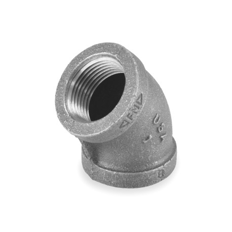 Ward 1" Black 45&deg; Elbow (Domestic)