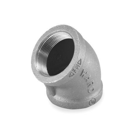 Ward 2" Black 45&deg; Elbow (Domestic)