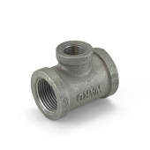 Ward 1" x 1" x 1/2" Black Tee (Domestic) - Image 1