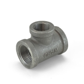 Ward 1" x 1" x 3/4" Black Tee (Domestic) - Image 1