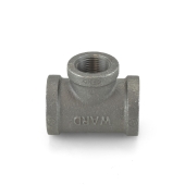 Ward 1" x 1" x 3/4" Black Tee (Domestic) - Image 2