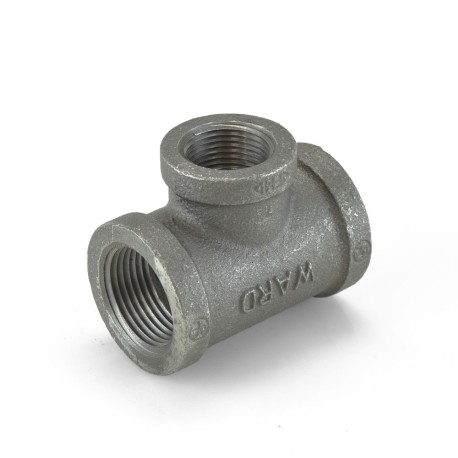 Ward 1" x 1" x 3/4" Black Tee (Domestic)