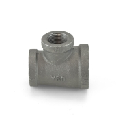 Ward 1-1/4" x 1" x 3/4" Black Tee (Domestic) - Image 2