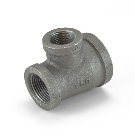 Ward 1-1/4" x 1" x 3/4" Black Tee (Domestic)