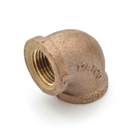 Matco-Norca 1/2" FPT Brass 90° Elbow, Lead-Free