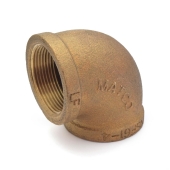 Matco-Norca 1-1/2" FPT Brass 90° Elbow, Lead-Free - Image 1