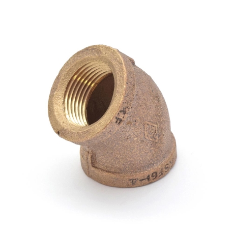 Matco-Norca 3/4" FPT Brass 45° Elbow, Lead-Free
