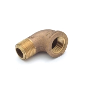 Matco-Norca 1/2" FPT x MPT Brass 90° Street Elbow, Lead-Free - Image 2