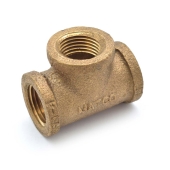 Matco-Norca 1/2" FPT Brass Tee, Lead-Free - Image 1