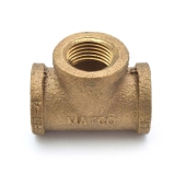 Matco-Norca 1/2" FPT Brass Tee, Lead-Free - Image 2
