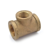 Matco-Norca 3/4" x 3/4" x 1/2" FPT Brass Tee, Lead-Free - Image 1